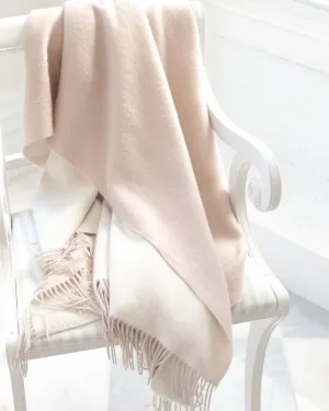 100% Cashmere Double Faced Essential Throw by Alashan