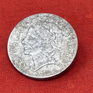 5 Francs coin, France, 1946. Aluminium