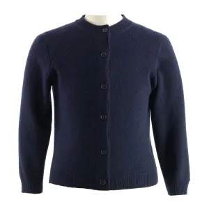 Cashmere Navy Cardigan