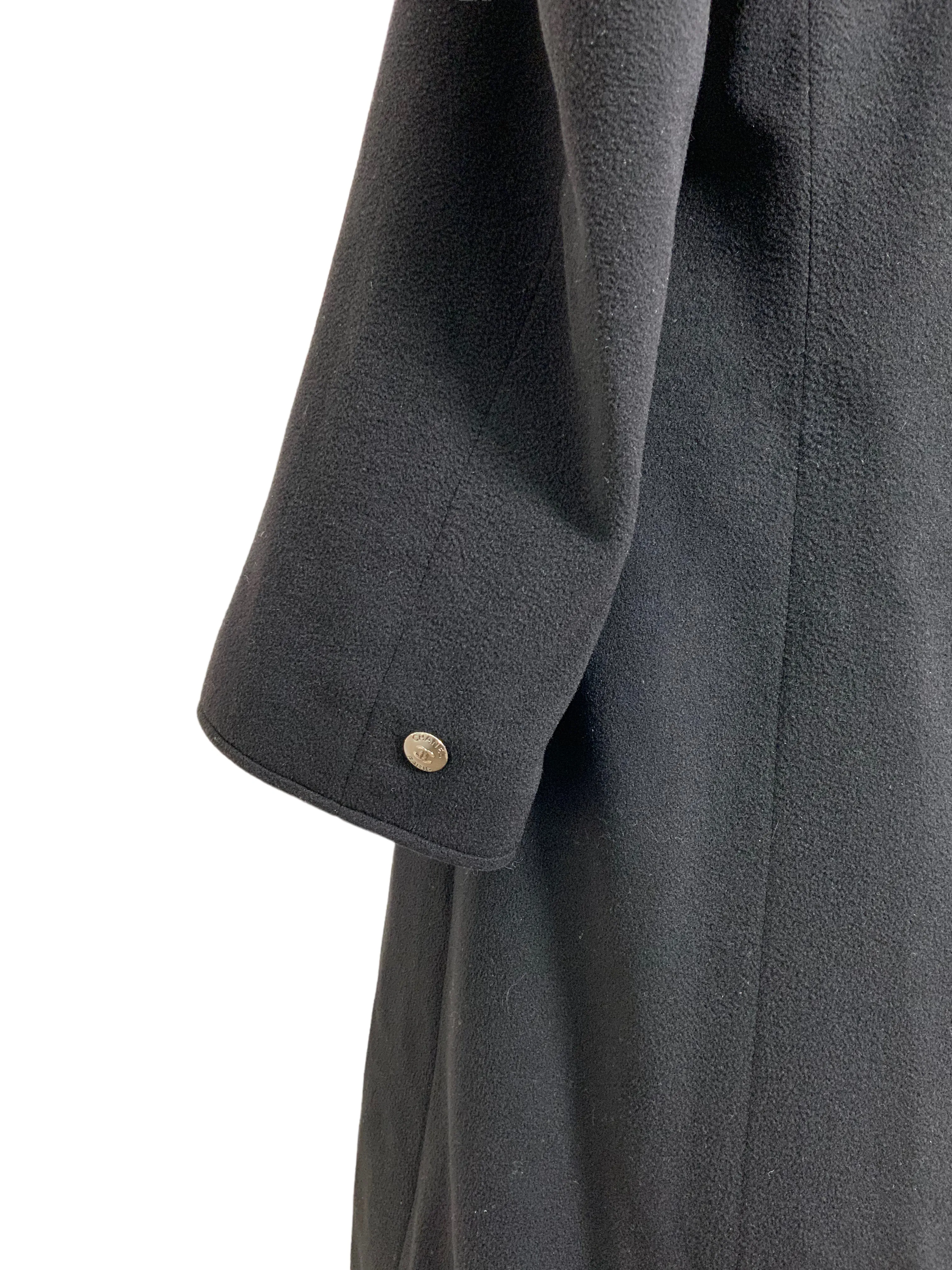 CHANEL Vintage Cashmere Long Coat Size L