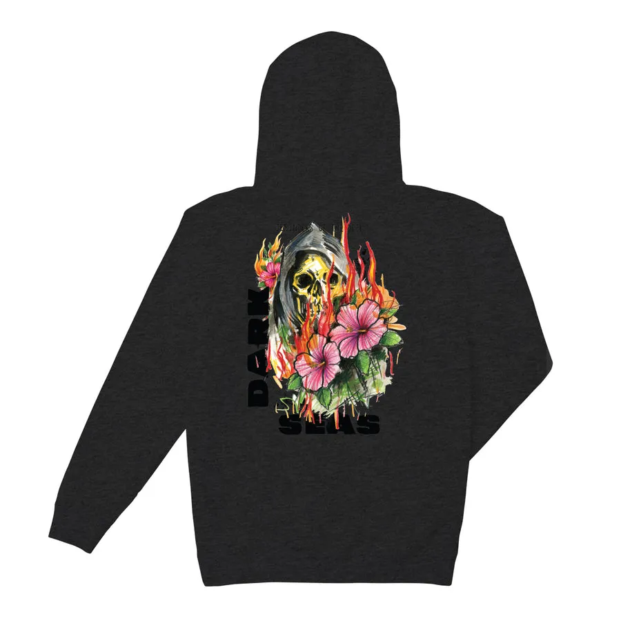 DARK SEAS KINGDOMS FOR STOCK PULLOVER FLEECE HEATHER CHARCOAL