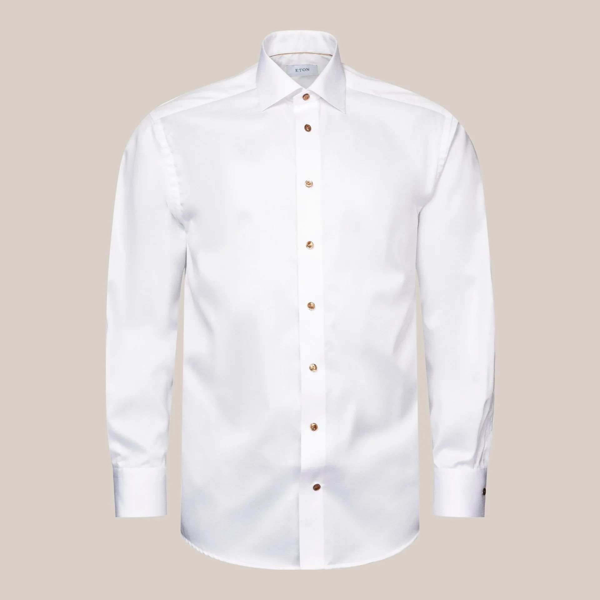 ETON Plain Buttoned Shirt SC-Contemporary Fit WHITE