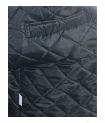 Hazy Blue Unisex Warm Quilted Padded Anti Pill Fleece Jacket