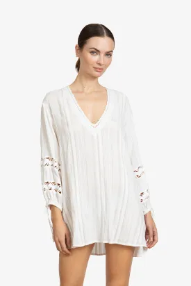 JO  V-NECK TUNIC DRESS