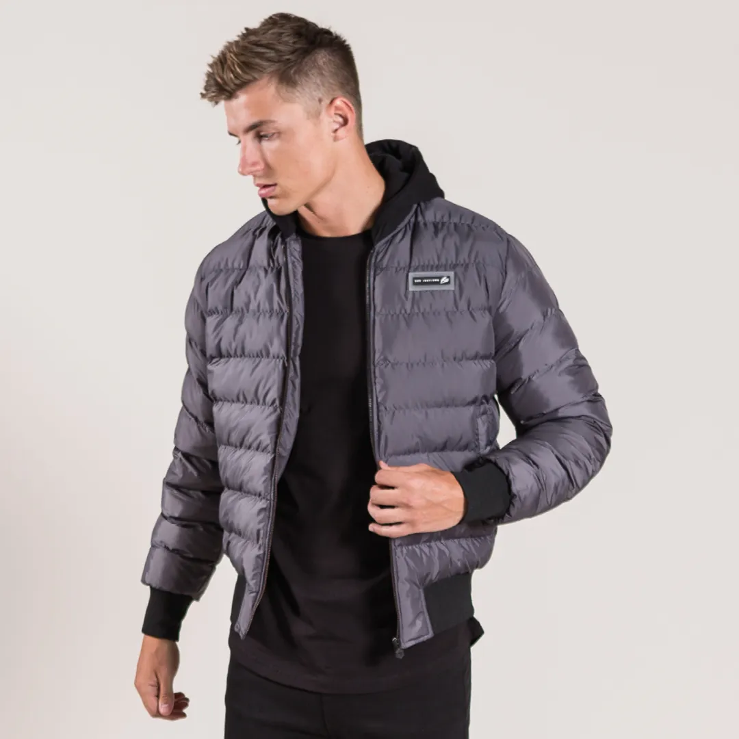 Lazeon Bomber Jacket - Grey