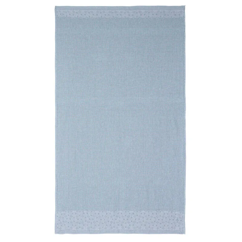 Le Jacquard Francais Linen Bath Towels "Lula" - Blue Ice