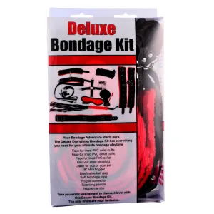 Plesur Deluxe Bondage Kit - Black/Red