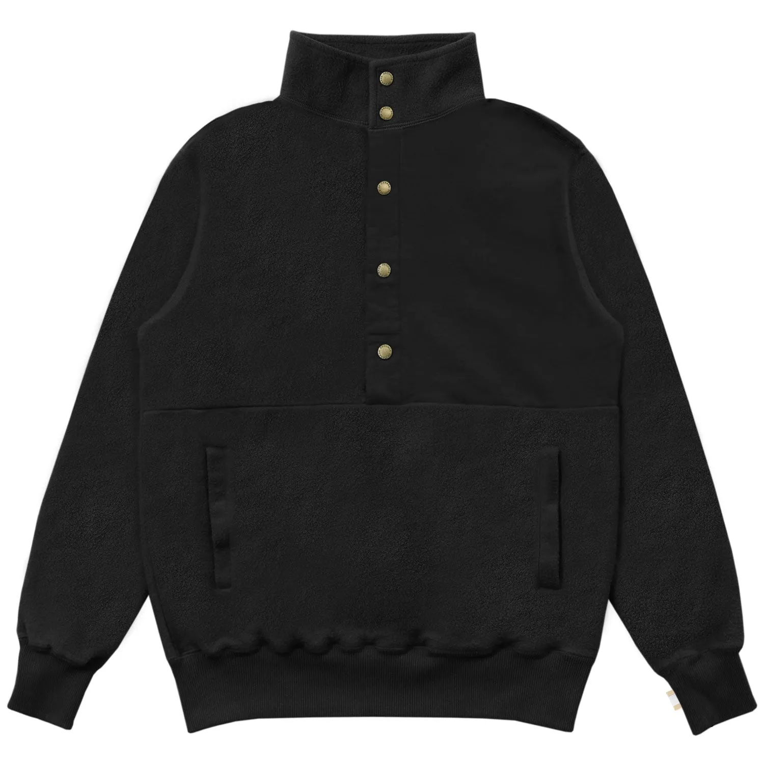 Reverse Fleece Pullover Black - Unisex