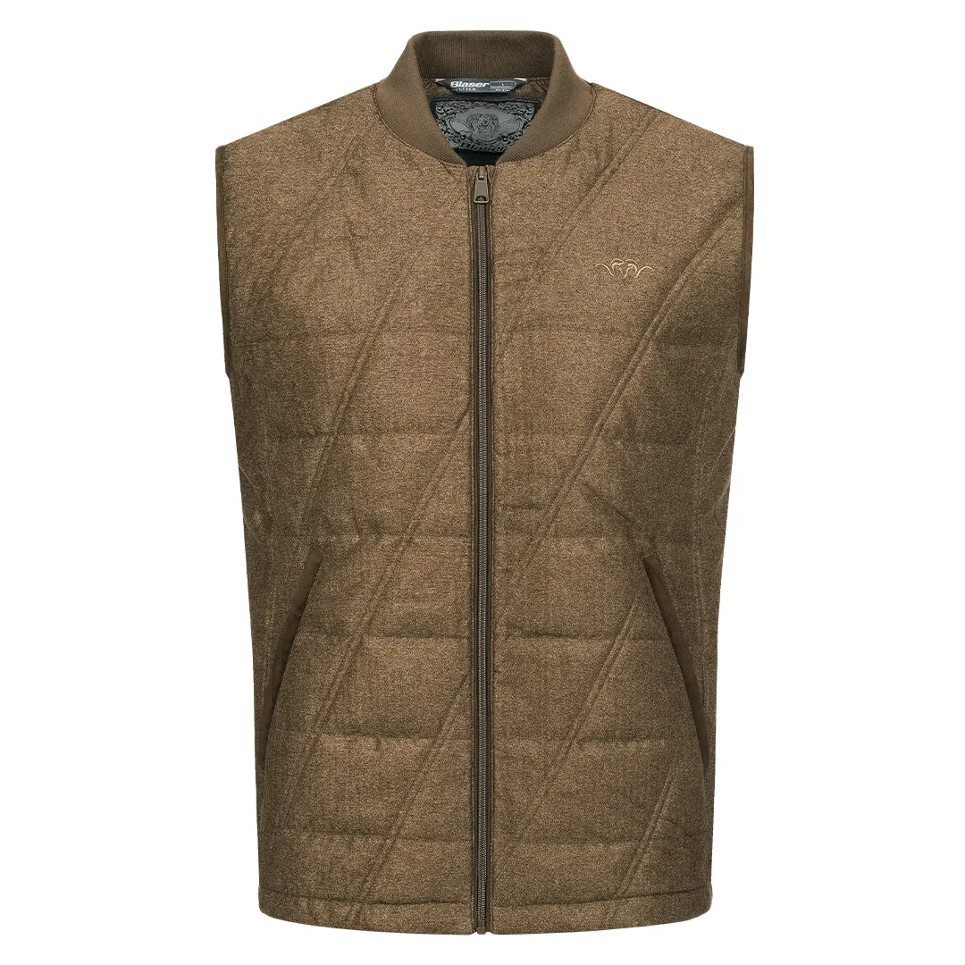 Victor Vintage Waistcoat - Dark Brown Melange by Blaser