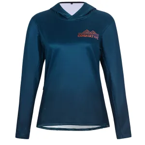 Women's Highland Fleece Lined Hoodie (Deep Blue Fade)