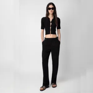 Zadig & Voltaire Pura Crepe Trousers - Noir